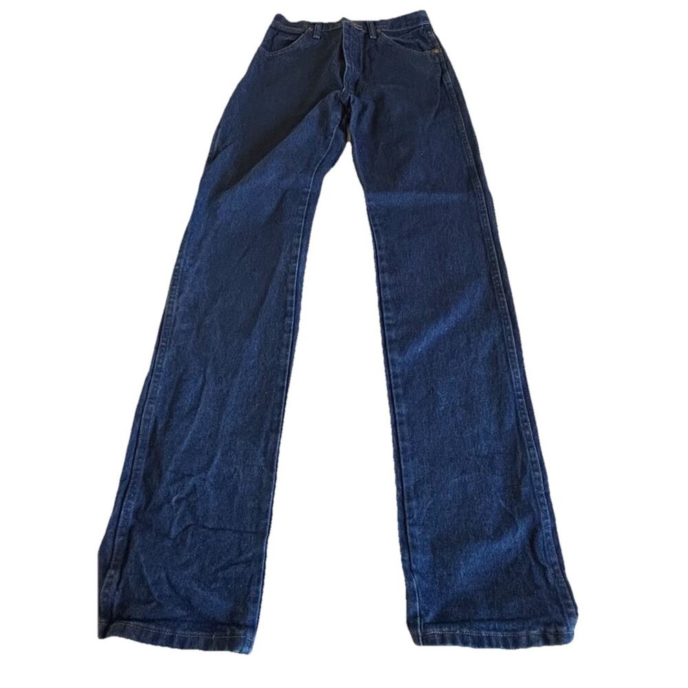 Wrangler A102 3040 womens Cowboy Cut Slim Fit Natural Rise Waist Jeans 7 X 36 - Picture 7 of 14